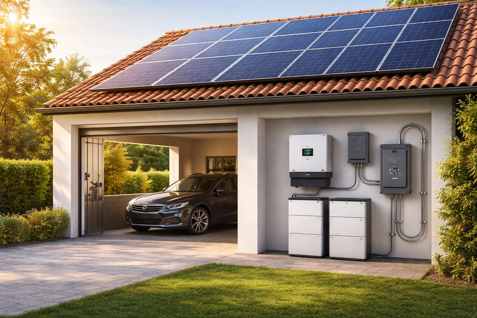 Inicio Backup en placas solares