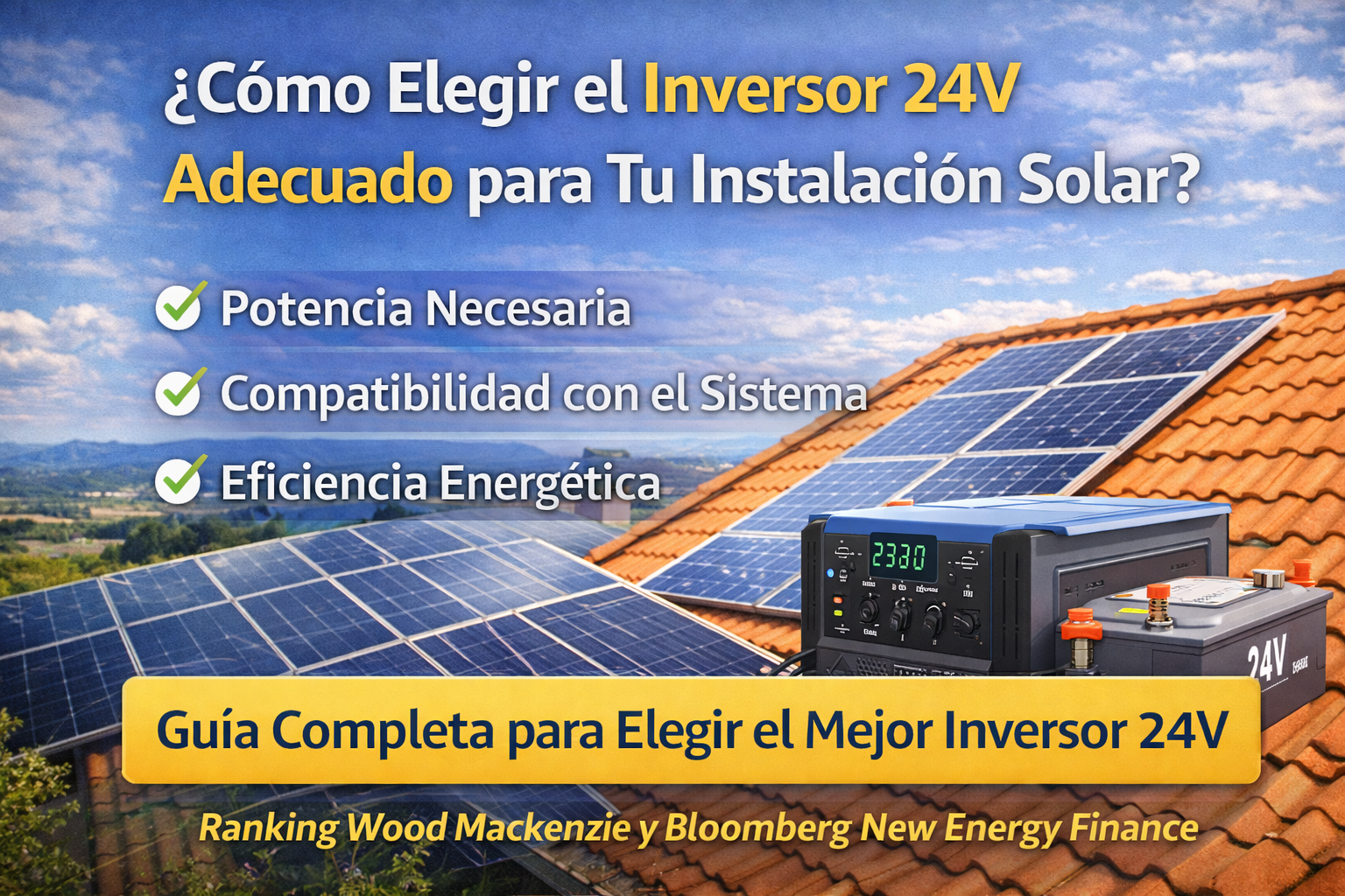 Inicio ¿Cómo Elegir el Inversor 24V Adecuado para Tu Instalación Solar?