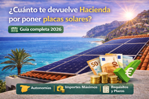 Cuánto te devuelve Hacienda por poner placas solares