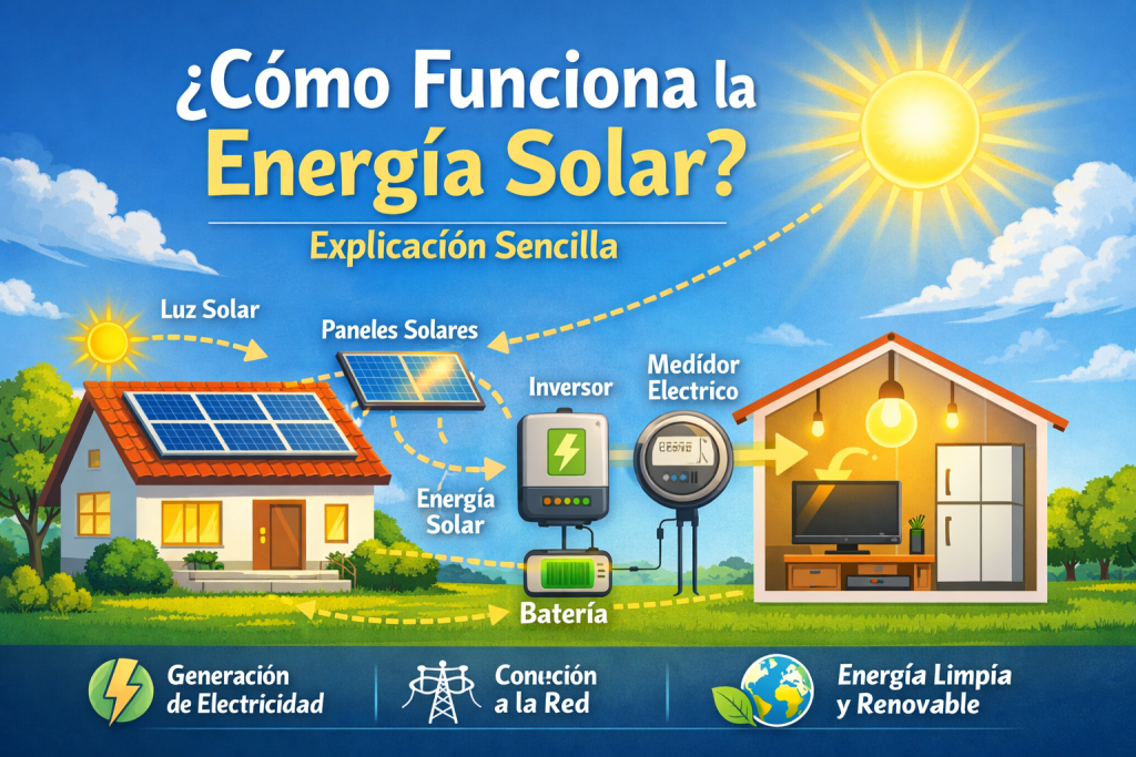 ¿Cómo Funciona la Energía Solar? Explicación Sencilla energía-solar