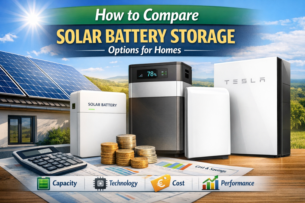 How to Compare Solar Battery Storage Options for Home How to Compare Solar Battery Storage Options for Homes