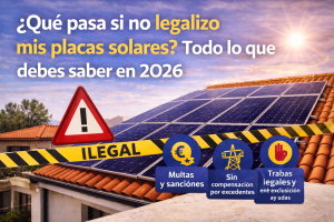 Qué pasa si no legalizo mis placas solares