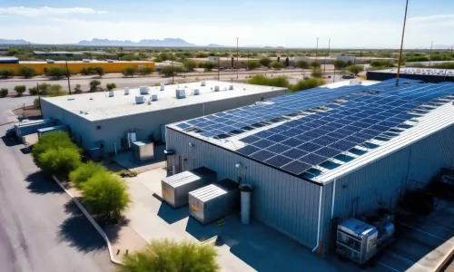 instalacion de paneles solares en techos de naves industriales
